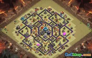town hall 13, trophy/war base layout #38484