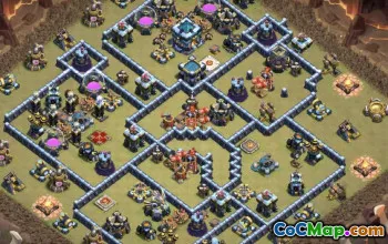 town hall 13, trophy/war base layout #40385