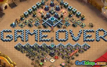 town hall 13, trophy/war base layout #42012