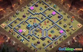 town hall 13, trophy/war base layout #43083