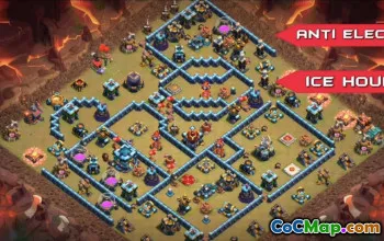 town hall 13, trophy/war base layout #43662