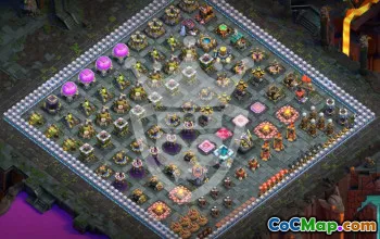 town hall 13, trophy/war base layout #44839