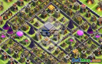 town hall 13, trophy/war base layout #44874