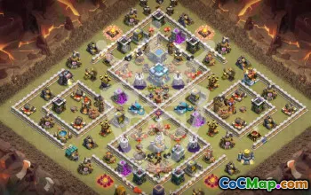 Top Town Hall 13 Base Layouts with Copy Link #51645