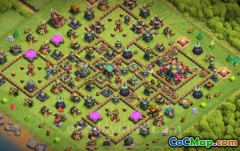 TH14 Base with Anti-Dragon Link 2025 | Town Hall 14 Defense #49190