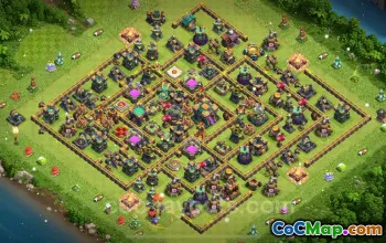 TH14 Farming Base 2024: Anti Air / Electro Dragon Link #17740
