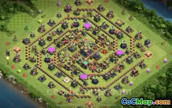 TH14 Farming Base Layout - Anti Everything | Clash of Clans #21446