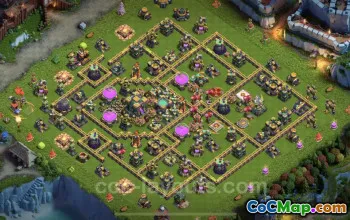 TH14 Farming Base Link - Hybrid Design for Clash of Clans #21713
