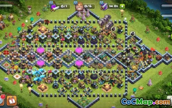 town hall 14, hybrid/progress base layout #40529