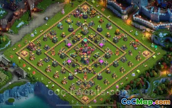 TH14 Max Farming Base - Anti 3 Stars | Clash of Clans 2025 #26155
