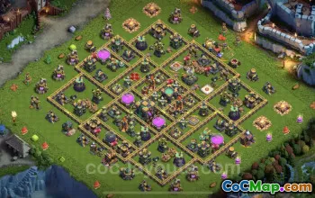 TH14 Trophy Base Link - Anti Everything Defense | Clash of Clans #21604