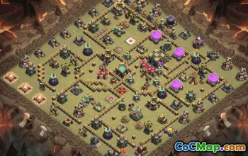 town hall 14, trophy/war base layout #37037