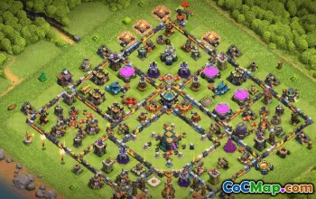 town hall 14, trophy/war base layout #37963