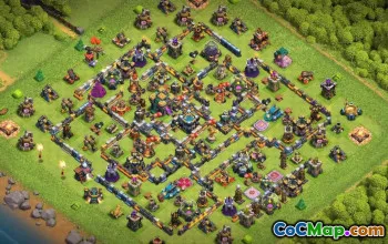 town hall 14, trophy/war base layout #38003