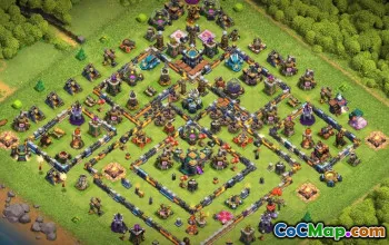 town hall 14, trophy/war base layout #38004