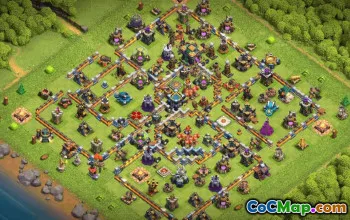 town hall 14, trophy/war base layout #38475