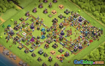 town hall 14, trophy/war base layout #38476