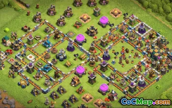 town hall 14, trophy/war base layout #38522