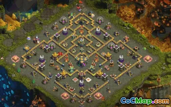 town hall 14, trophy/war base layout #38608