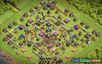town hall 14, trophy/war base layout #38724