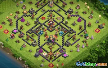 town hall 14, trophy/war base layout #38995