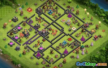 town hall 14, trophy/war base layout #38996