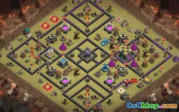 town hall 14, trophy/war base layout #39083
