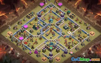 town hall 14, trophy/war base layout #39391