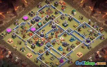 town hall 14, trophy/war base layout #39436