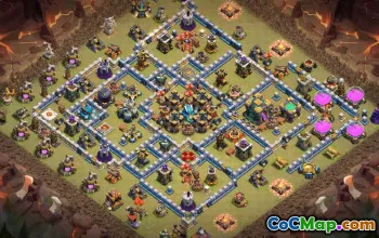 town hall 14, trophy/war base layout #39515