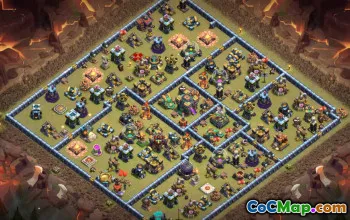 town hall 14, trophy/war base layout #39766