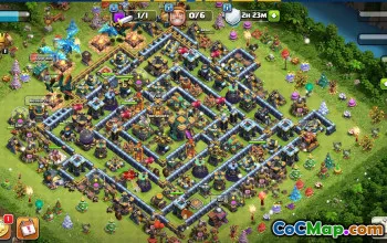 town hall 14, trophy/war base layout #40566