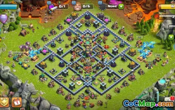 town hall 14, trophy/war base layout #40579