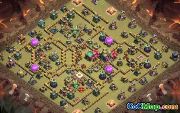 town hall 14, trophy/war base layout #41935