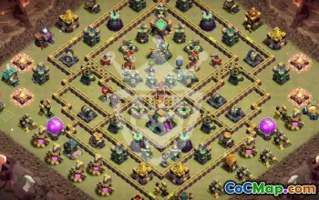 Top Copy Base Layout for Town Hall 14 #51997