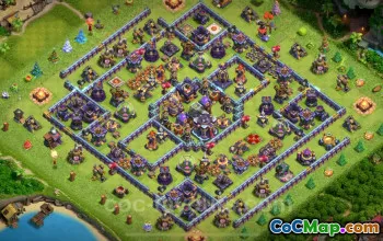 TH15 Farming Base: Anti 3 Stars Hybrid Design #22028