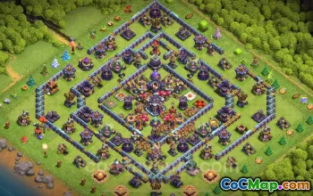 TH15 Farming Base Copy - Anti 2 Stars Layout for COC #21878