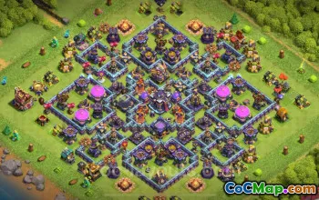TH15 Farming Base Copy - Anti 3 Stars Hybrid Layout 2025 #26816