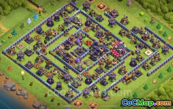TH15 Farming Base Copy: Anti Everything Hybrid Layout #26200