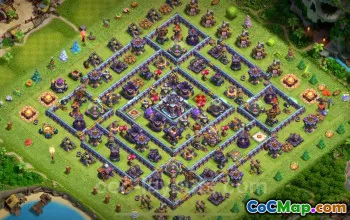 TH15 Farming Base Link | Anti 3 Stars Hybrid - Clash of Clans #26162