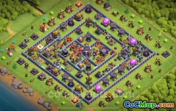 TH15 Farming Base with Anti-Air | Clash of Clans 2025 #21868