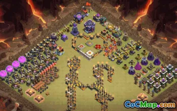Copy Town Hall 15 Base Layout CoC #34249