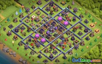 TH15 Hybrid Farming Base Copy for Clash of Clans #22088