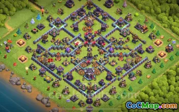 TH15 Trophy Defense Base Copy - Clash of Clans #22165