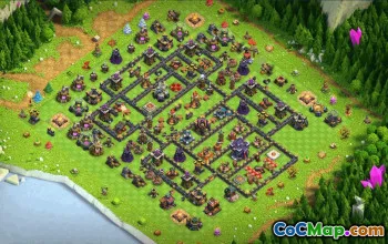 town hall 15, trophy/war base layout #34066