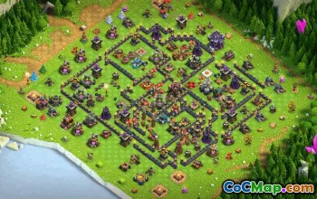 Copy Town Hall 15 Base Layout for CoC #34068