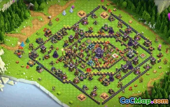 town hall 15, trophy/war base layout #34073