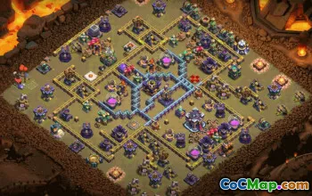 town hall 15, trophy/war base layout #34128