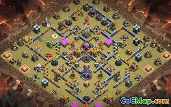 town hall 15, trophy/war base layout #34168