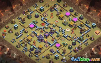 town hall 15, trophy/war base layout #34170